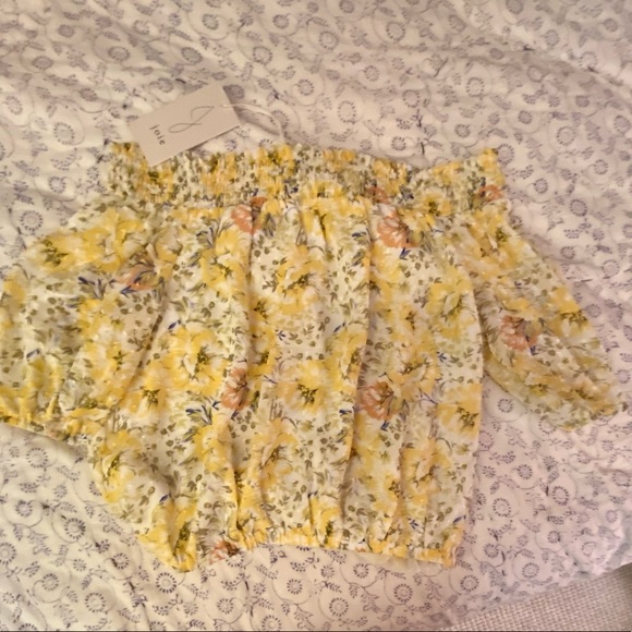 Joie Yellow Floral Blouse - Picture 5 of 5